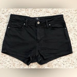 Just Black High Rise Shorts in Black